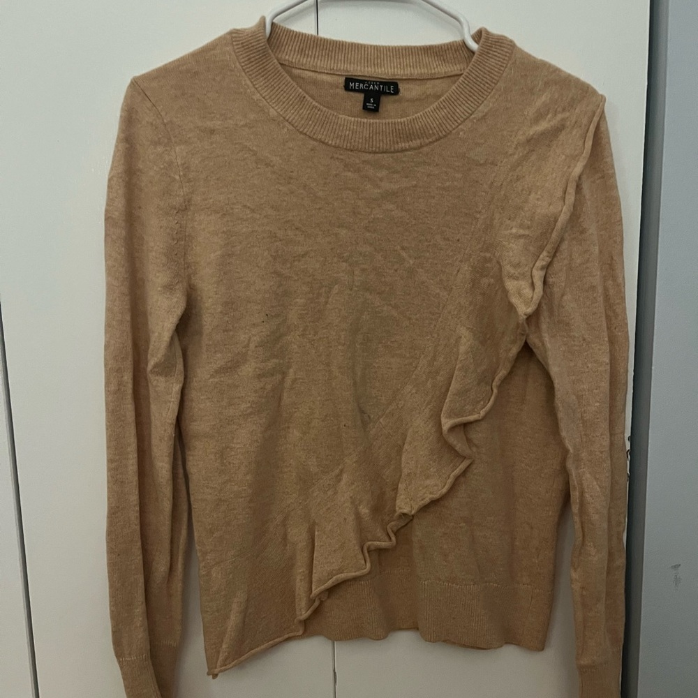 J Crew Ruffle Sweater